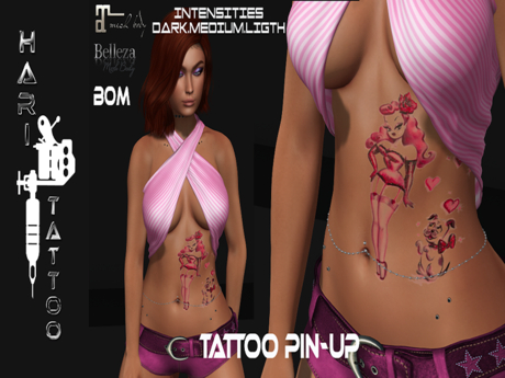 Second Life Marketplace - HARI TATTOO PIN UP